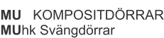 MU   KOMPOSITDÖRRAR MUhk Svängdörrar