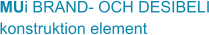 MUi BRAND- OCH DESIBELI konstruktion element
