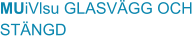 MUiVlsu GLASVÄGG OCH STÄNGD