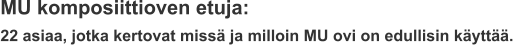 MU komposiittioven etuja:  22 asiaa, jotka kertovat missä ja milloin MU ovi on edullisin käyttää.