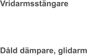 Vridarmsstängare   Dåld dämpare, glidarm